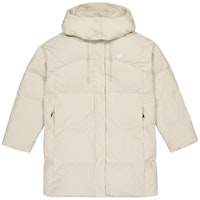 (Women) New Balance Khaki Down Jacket with Hood and Solid Color Design. NPD48112-LBE (Women) New Balance Khaki Down Jacket with Hood and Solid Color Design. NPD48112-LBE