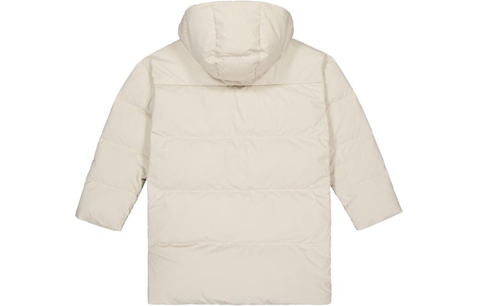 Lookbook (W) ニューバランス カーキ フード付き ダウンジャケット ソリッドカラー デザイン NPD48112-LBE