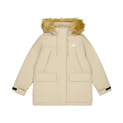 (Women) New Balance Khaki Warm Windproof Puffer Jacket with Hood. AWJ34305-SOT