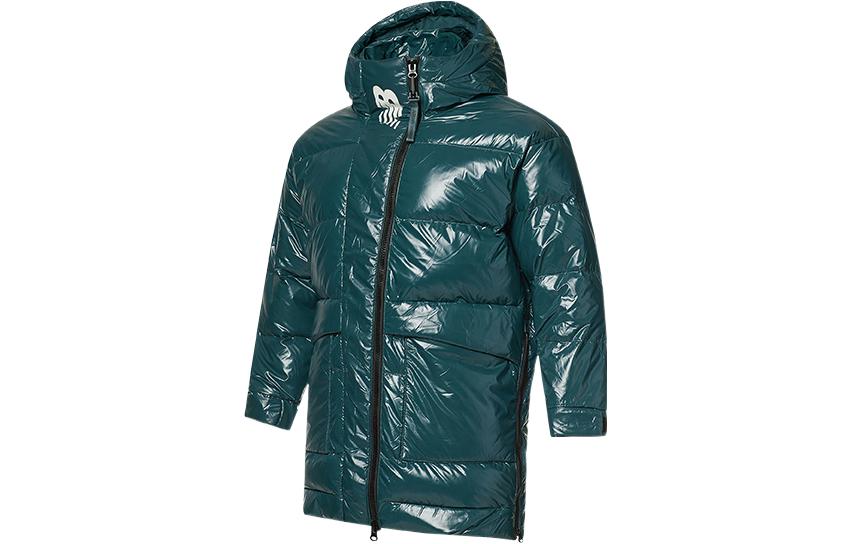 (Women) New Balance  Letter Logo Puffer Jacket - Dark Green. NP943032-GRN 圖 2