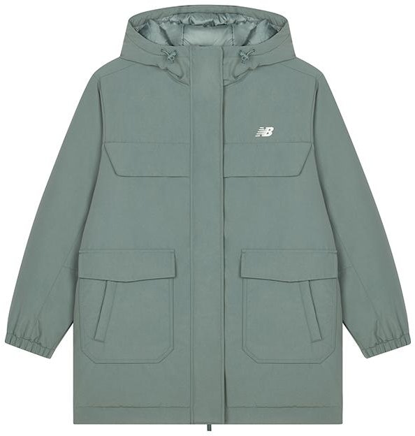 women-new-balance-long-down-jacket-green-hooded-warm-coat-awj-33332-dkj