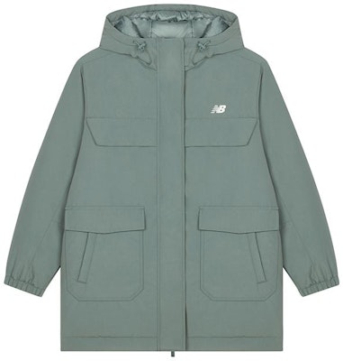 (W) New Balance绿色连帽长款羽绒保暖外套 AWJ33332-DKJ Order (W) New Balance绿色连帽长款羽绒保暖外套 AWJ33332-DKJ