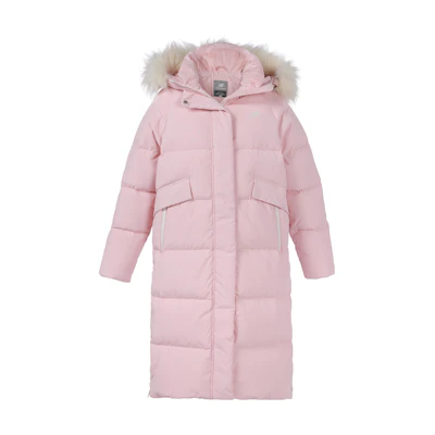 (Women) New Balance Long Down Jacket Pink Winter Casual Sportswear. NPA46032-PKZ