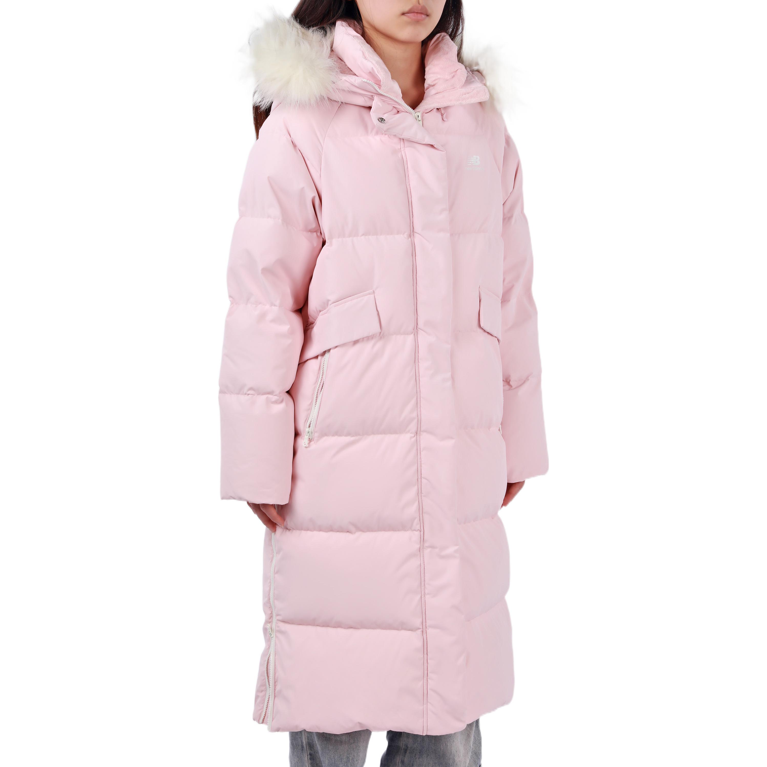 Sizing (W) 新百伦粉色长款羽绒服冬季休闲运动服装. NPA46032-PKZ