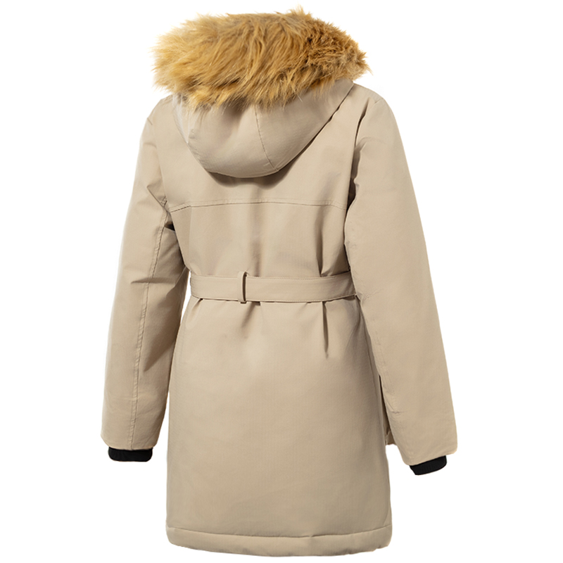 Lookbook (W) ニューバランス 防風ロングフードダウンジャケット カーキ カジュアルウェア AWJ34318SOT