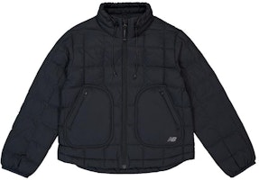 (Women) New Balance Outdoor Down Jacket Black - Zip-Up High Collar Warm Coat. NPD47082-BK (Women) New Balance Outdoor Down Jacket Black - Zip-Up High Collar Warm Coat. NPD47082-BK