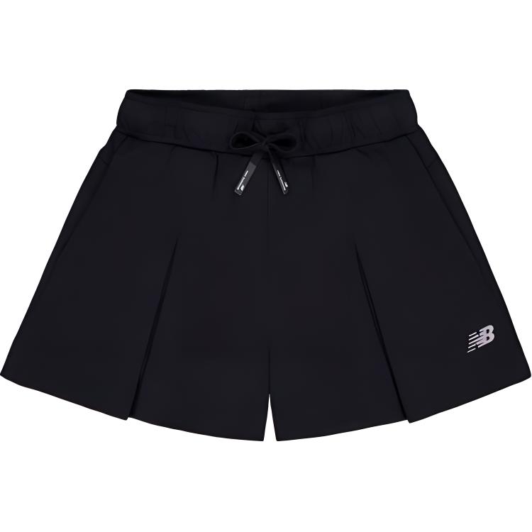 (Women) New Balance  Outdoor Solid Color Side Pocket Shorts - Black NVE22272-BK