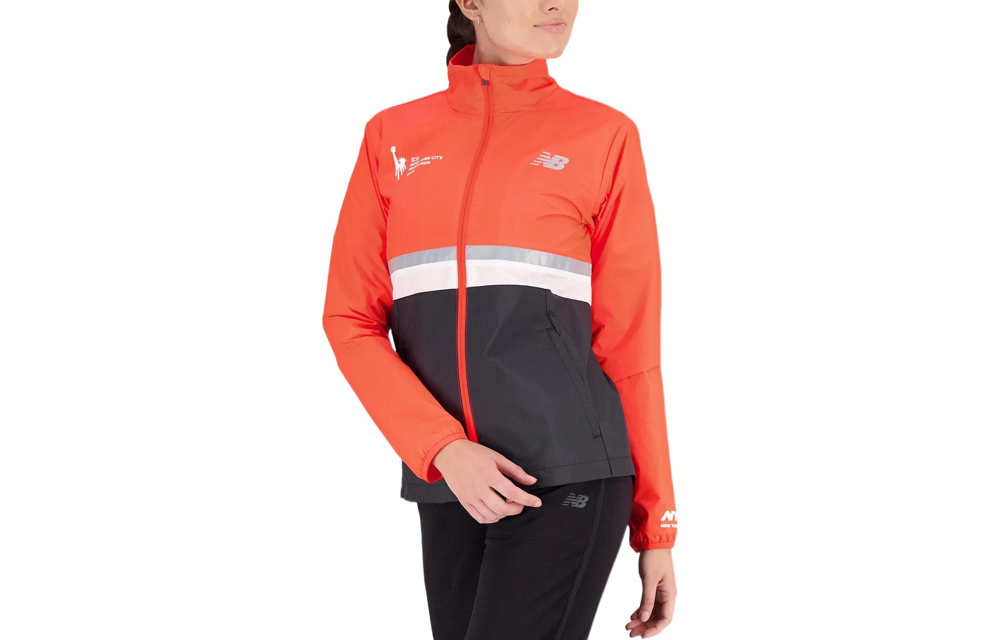 (Women) New Balance  Retro Logo Print Woven Jacket Black WJ23200M-BK