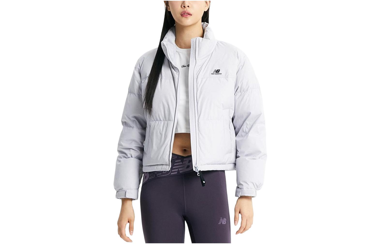 Order (W) 뉴발란스 바이올렛 로고 집업 스탠드 칼라 자켓. NBNPD4W122-70