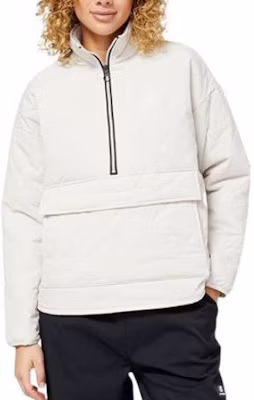 (Women) New Balance White Half-Zip Pullover Lightweight Jacket WJ23501-MBM Buy (Women) New Balance White Half-Zip Pullover Lightweight Jacket WJ23501-MBM