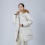 Purchase (Women) New Balance White Hooded Long Down Jacket with Fur Collar. AWJ34318CIC