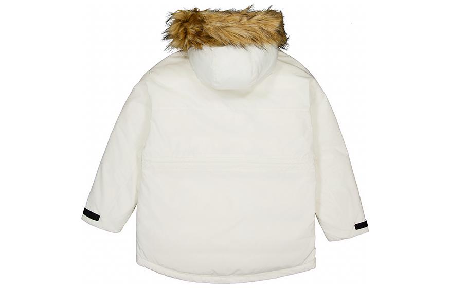 Lookbook (W) ニューバランス ホワイトフード付きショートダウンジャケット - 暖かくおしゃれ。 AWJ33325-CIC