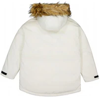Lookbook (Women) New Balance White Hooded Short Down Jacket - Warm and Stylish. AWJ33325-CIC