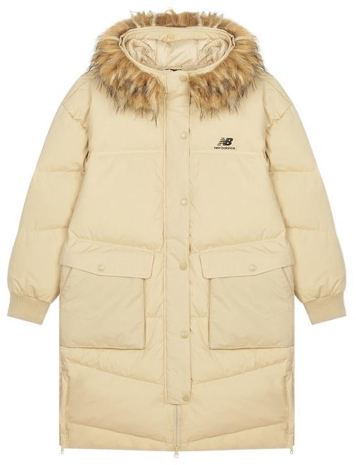 women-new-balance-yellow-down-jacket-with-fur-hood-and-logo-print-awj-14354-peb