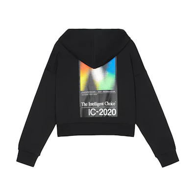 (Women) New Balance Black Comfortable Casual Zip-Up Hoodie WJ03512BK
