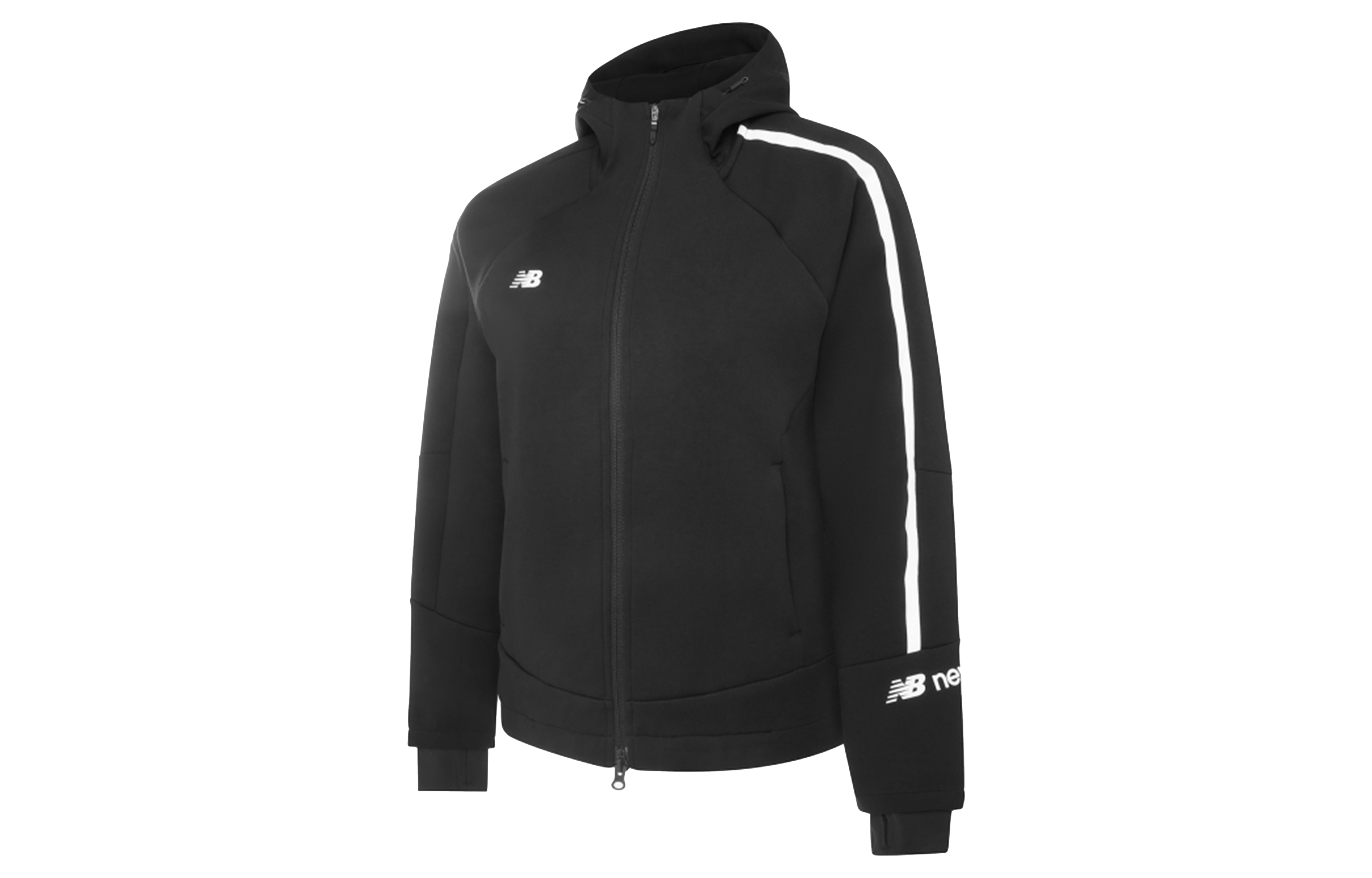 (Women) New Balance Black Hooded Sweatshirt for Running and Casual Wear MDA3E012-BK