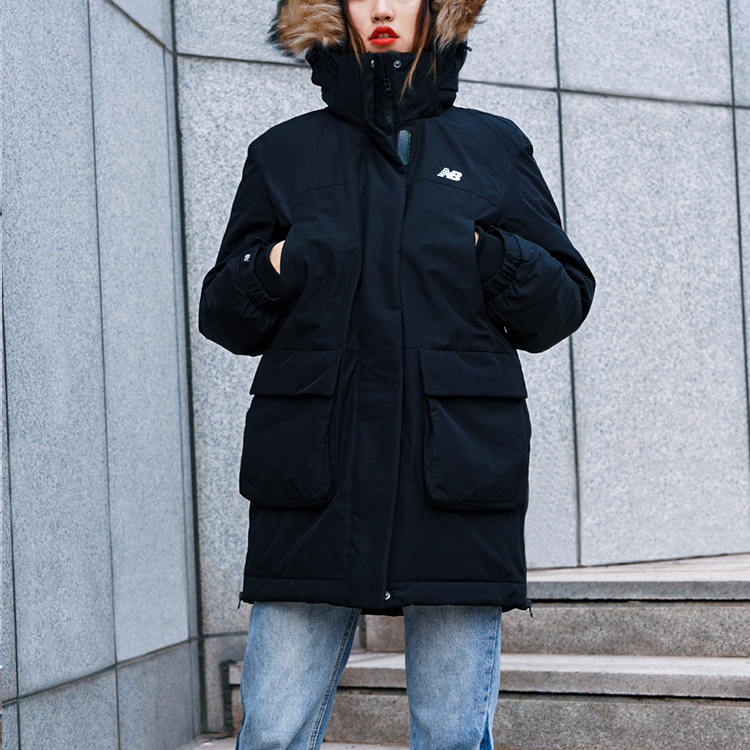 (Women) New Balance Black Mid-Length Down Jacket for Winter Workwear NP943022-BK 圖 5