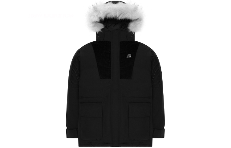 (Women) New Balance Black Winter Down Jacket with Detachable Fur Hood NPA43122-BK 圖 2