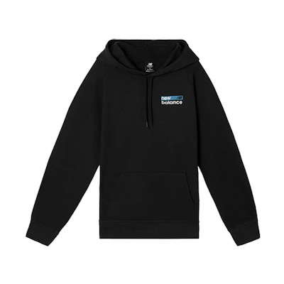 (Women) New Balance Casual Pullover Hoodie Black WT03802-BK