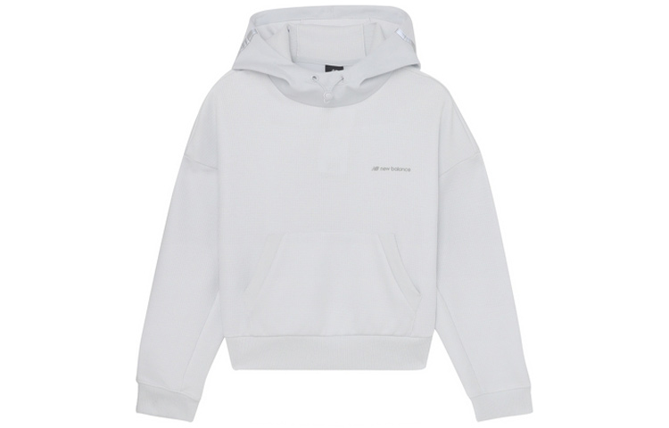(Women) New Balance Casual Pullover Sweatshirt White Gray AWT03553-ARF