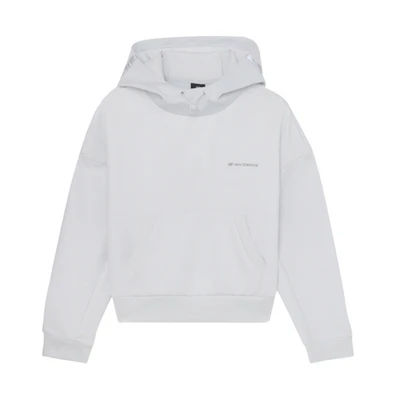 (Women) New Balance Casual Pullover Sweatshirt White Gray AWT03553-ARF