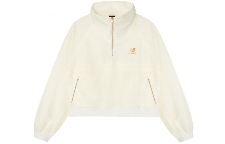 (Women) New Balance Casual Stand Collar Jacket Off-White AWJ03501-SST