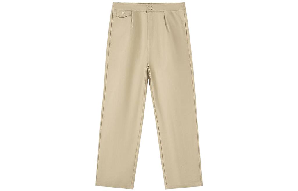 (Women) New Balance CNY Logo Woven Straight-Leg Casual Pants Khaki  Edition. AWP31360-BNN