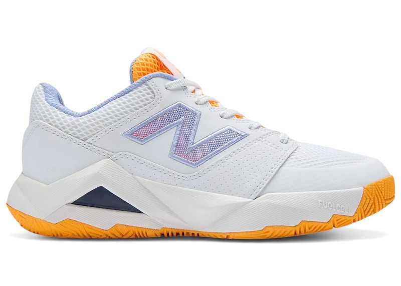 (Women) New Balance Coco Delray White Hot Marigold WCHCODAO