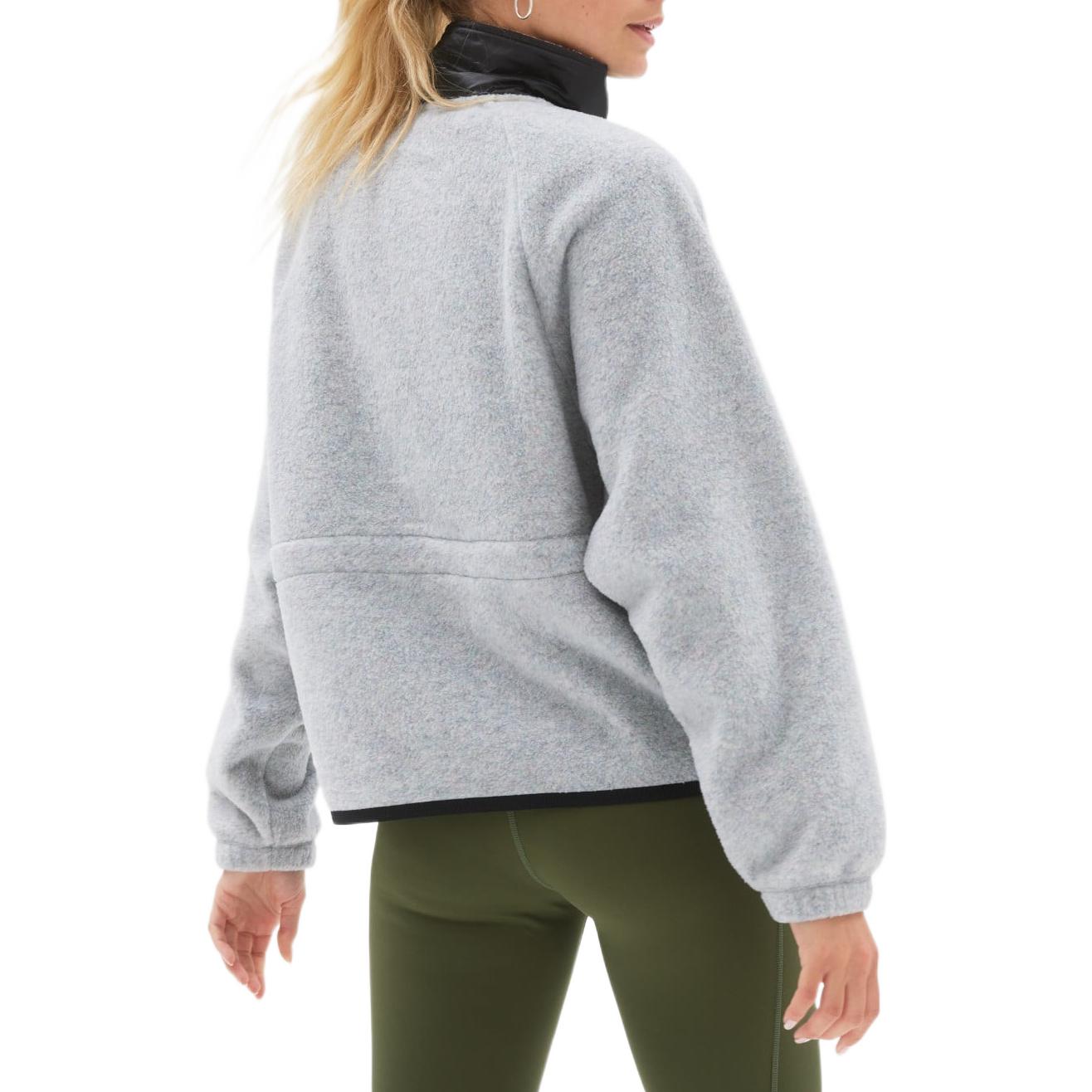 (Women) New Balance Colorblock Half-Zip Jacket Gray Long-Sleeve Pullover WT23522-GML 圖 4