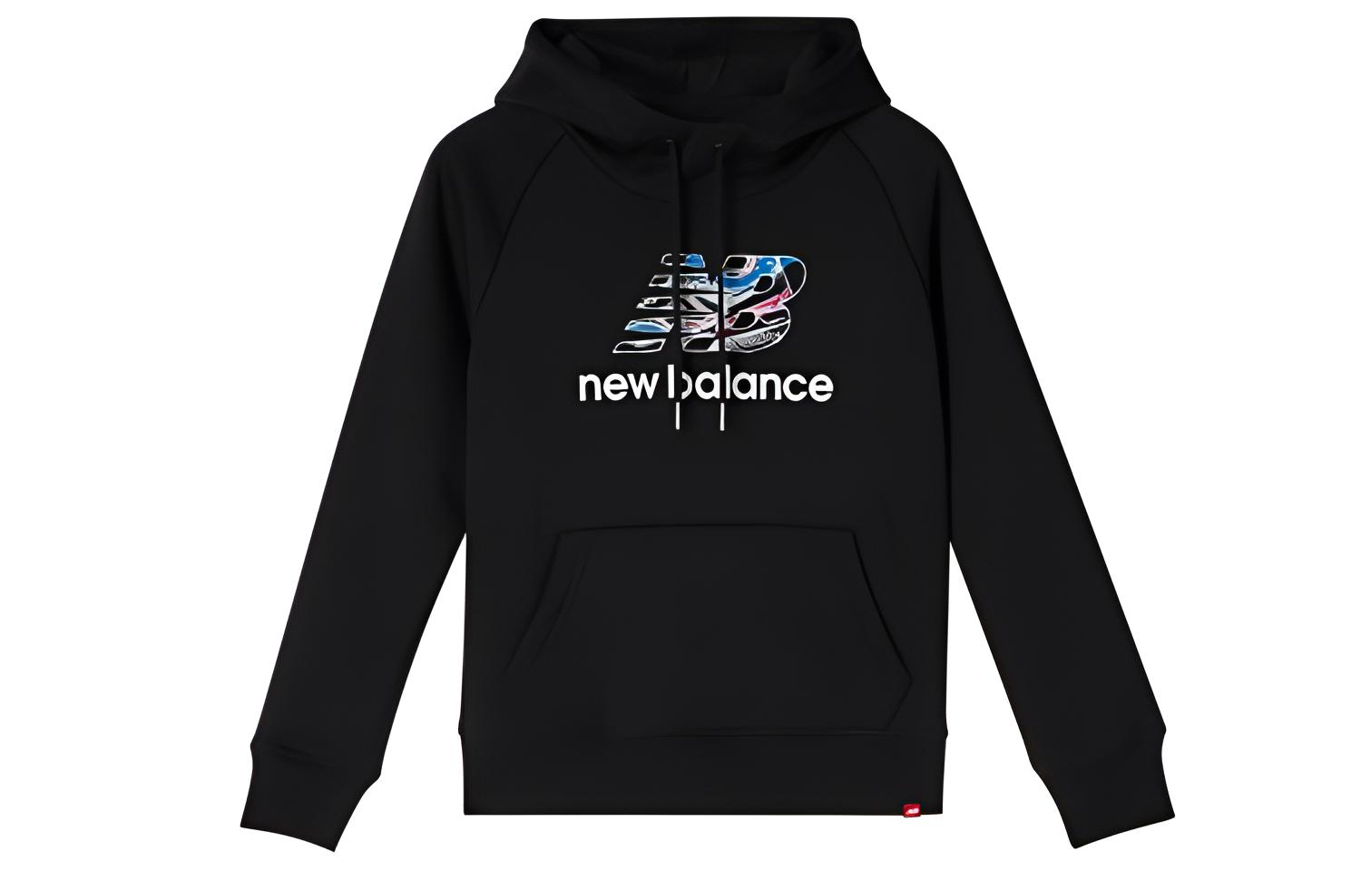 (Women) New Balance Creative Logo Printed Hoodie Black AWT93580-BK