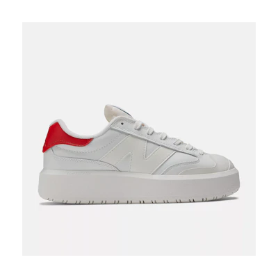 (W) NB CT302 White Red Casual Sneakers White color White color