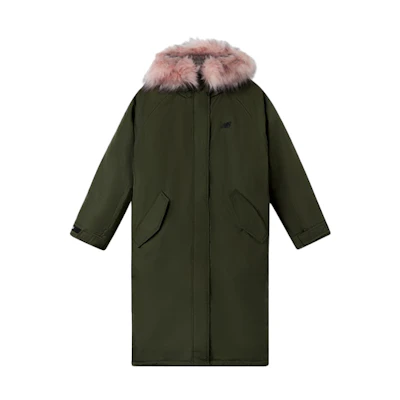(Women) New Balance Detachable Long Down Coat Winter Green NP845032-KH