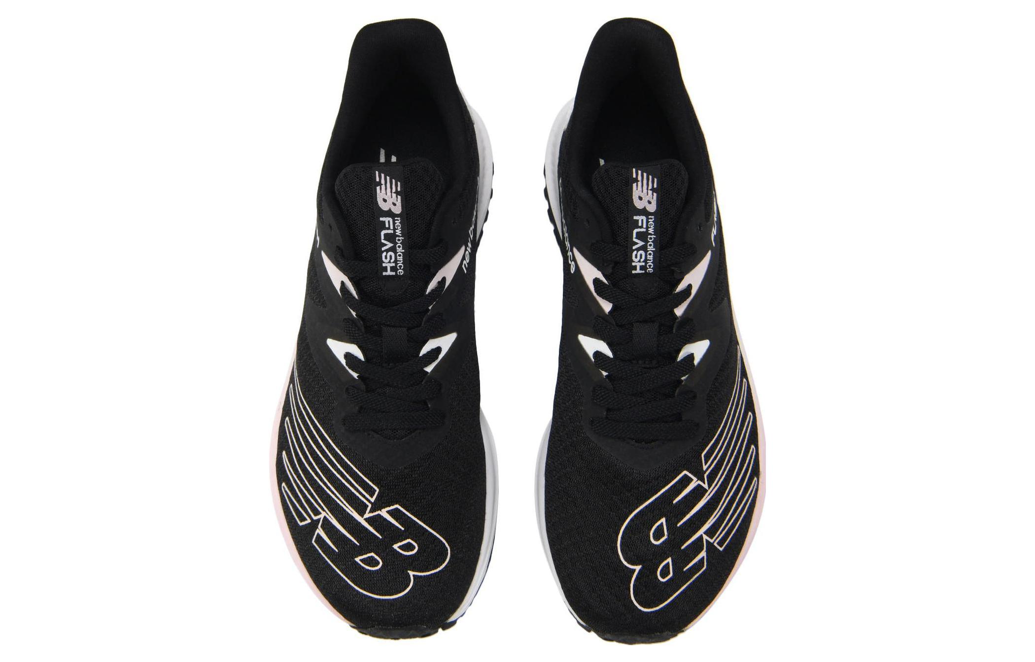 Lookbook (W) New Balance Flash Lage Sneakers Hardlopen Zwart Wit ''Schokdemping Antislip'' WFLSHBJ6
