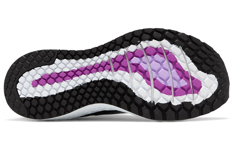 Shop New Balance Fresh Foam 1080v9 黑白紫色 女款
