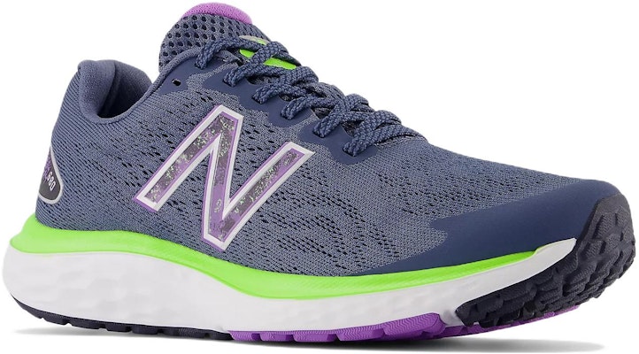 (W) 뉴발란스 프레시폼 680 v7 (퍼플/네온그린) W680NY7 Lookbook (W) 뉴발란스 프레시폼 680 v7 (퍼플/네온그린) W680NY7