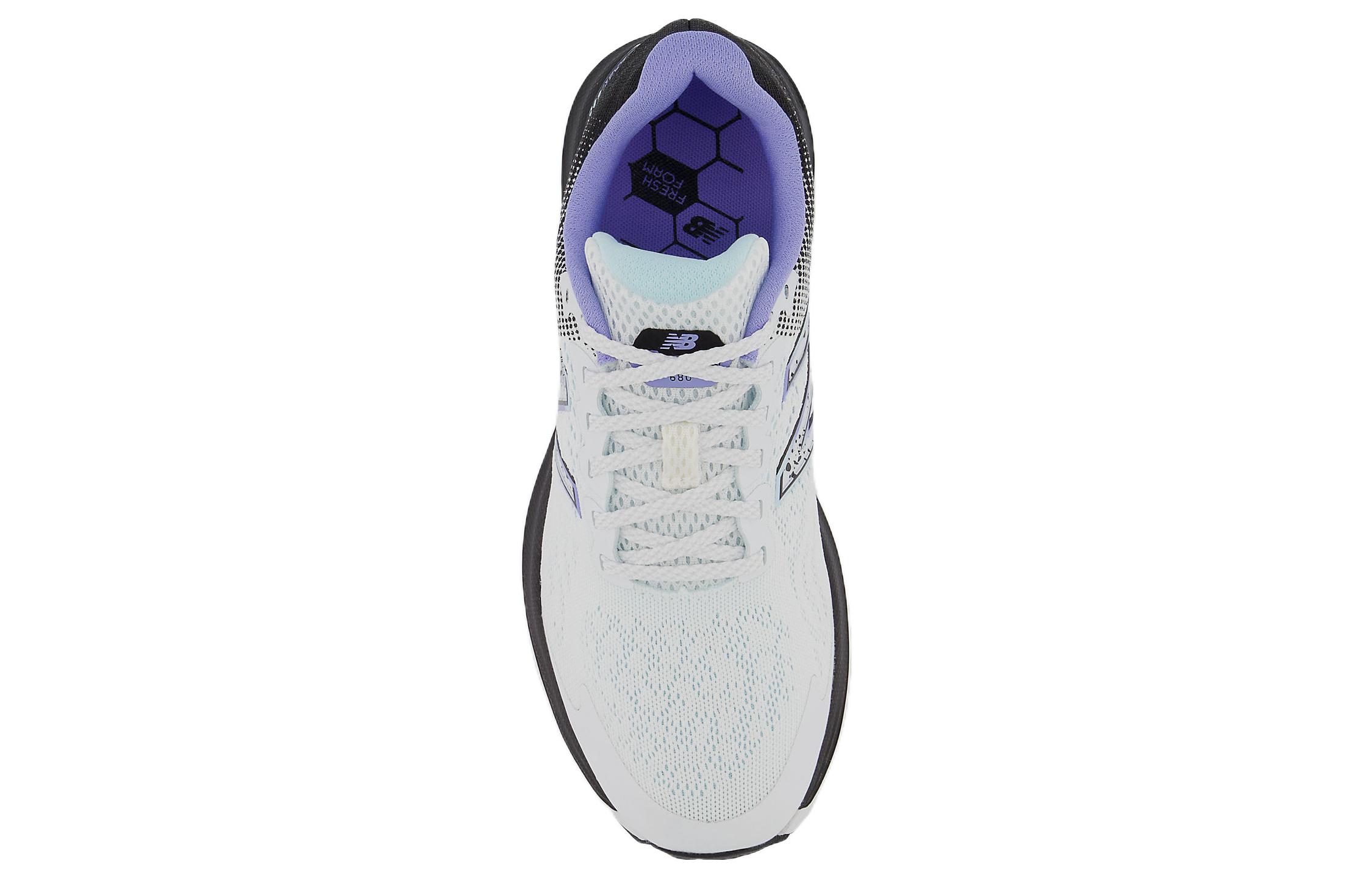Shop (W) New Balance Fresh Foam 680 v7 ''Bianco Nero Viola'' W680NW7