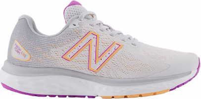 (Women) New Balance Fresh Foam 680v7 'Quartz Grey Solar Flare' W680GN7 (Women) New Balance Fresh Foam 680v7 'Quartz Grey Solar Flare' W680GN7