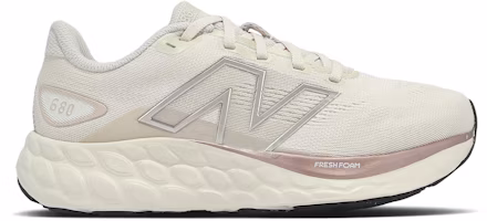 (Women) New Balance Fresh Foam 680v8 Wide 'Linen Timber Wolf Light Gold Metallic' W680CD8D (Women) New Balance Fresh Foam 680v8 Wide 'Linen Timber Wolf Light Gold Metallic' W680CD8D