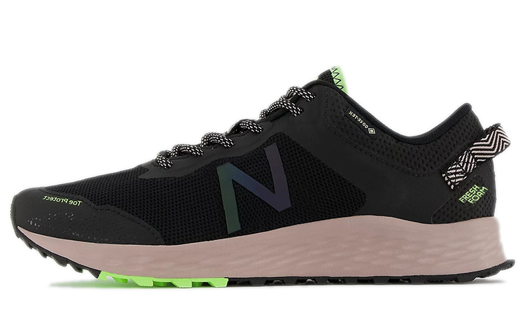 (Women) New Balance Fresh Foam Arishi Trail Gore-Tex 'Black Bleached Lime Glow' WTARISGC