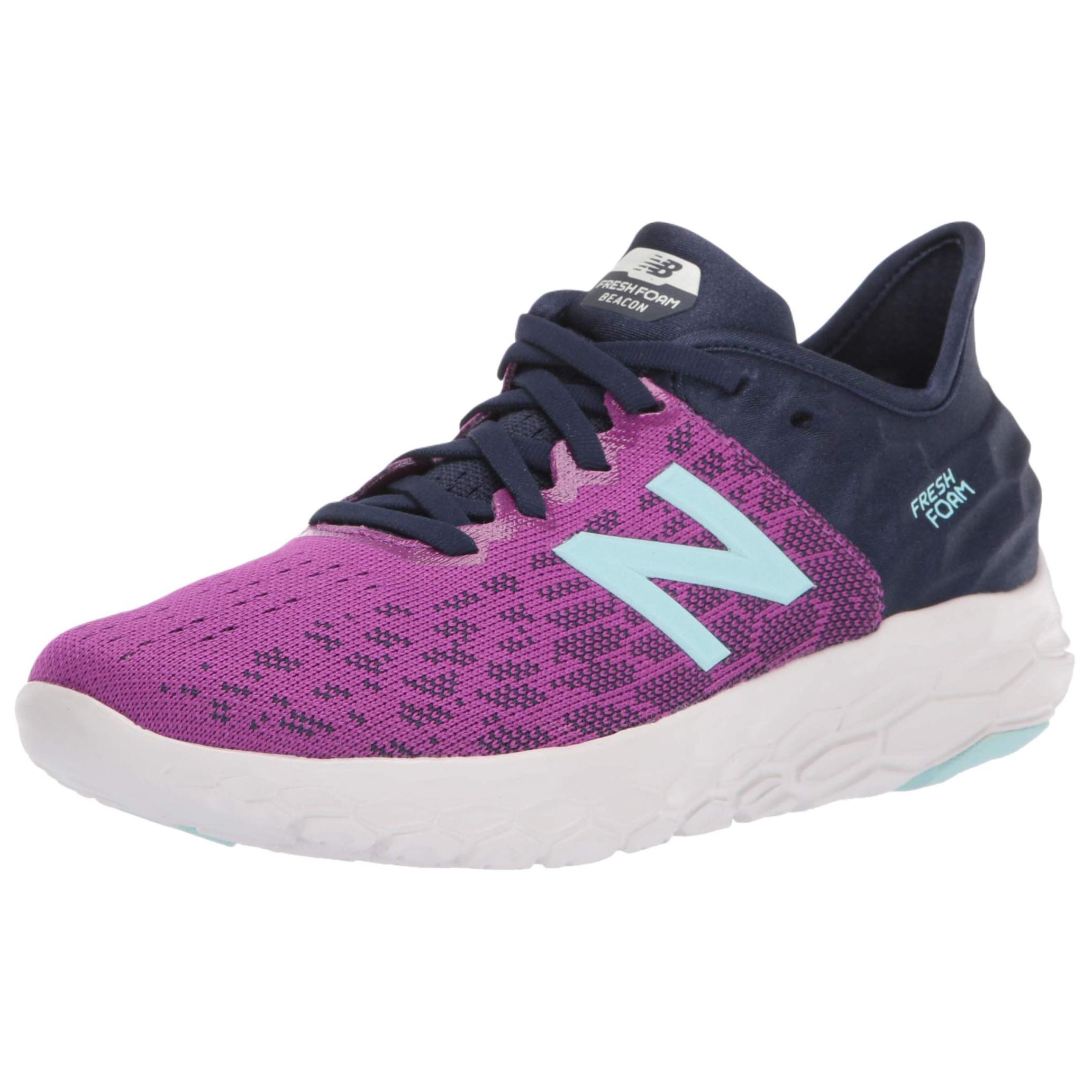(Women) New Balance Fresh Foam Beacon v2 B-Wide Purple WBECNVB2