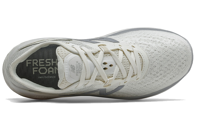 Lookbook (W) New Balance Fresh Foam More v2 'Sea Salt Aluminum' dalam Melayu. WMORGG2