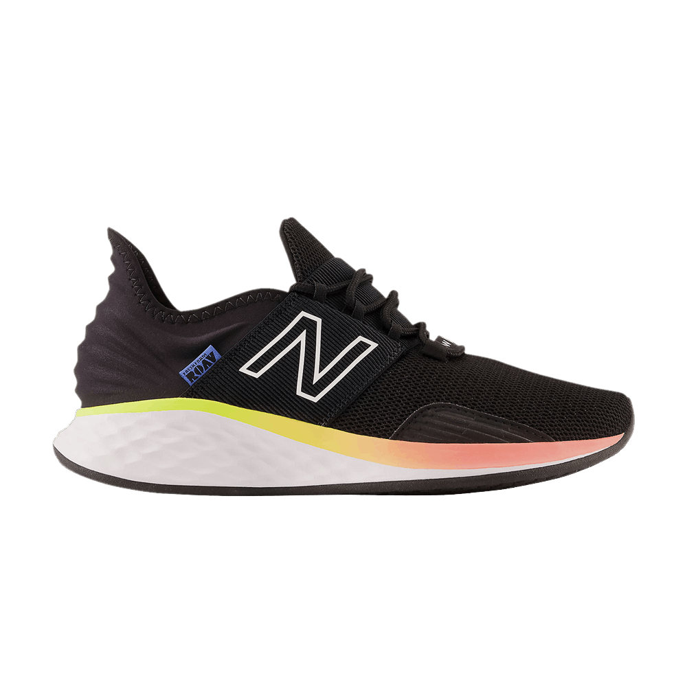 (Women) New Balance Fresh Foam Roav Wide 'Black Blaze Orange' WROAVGL-D