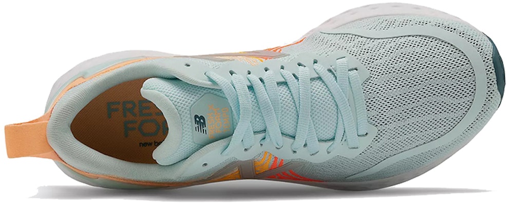 (Women) New Balance Fresh Foam Tempo 'White Blue Orange' WTMPOWM Lookbook (Women) New Balance Fresh Foam Tempo 'White Blue Orange' WTMPOWM