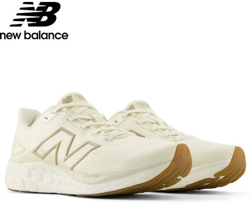 (Women) New Balance Fresh Foam X 680v8 Running Shoes Cream White color W680CC8-D Details for (Women) New Balance Fresh Foam X 680v8 Running Shoes Cream White color W680CC8-D