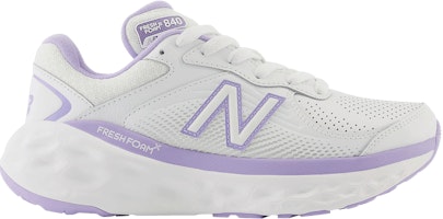 (Women) New Balance Fresh Foam X 840F 2E Wide 'White Lilac Glow' WW840FW1-2E (Women) New Balance Fresh Foam X 840F 2E Wide 'White Lilac Glow' WW840FW1-2E