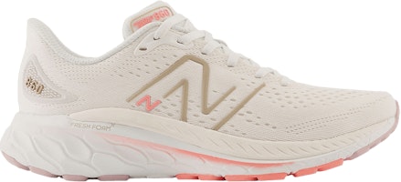 (Women) New Balance Fresh Foam X 860v13 2A Wide 'White Gold Grapefruit' W860L13-2A (Women) New Balance Fresh Foam X 860v13 2A Wide 'White Gold Grapefruit' W860L13-2A