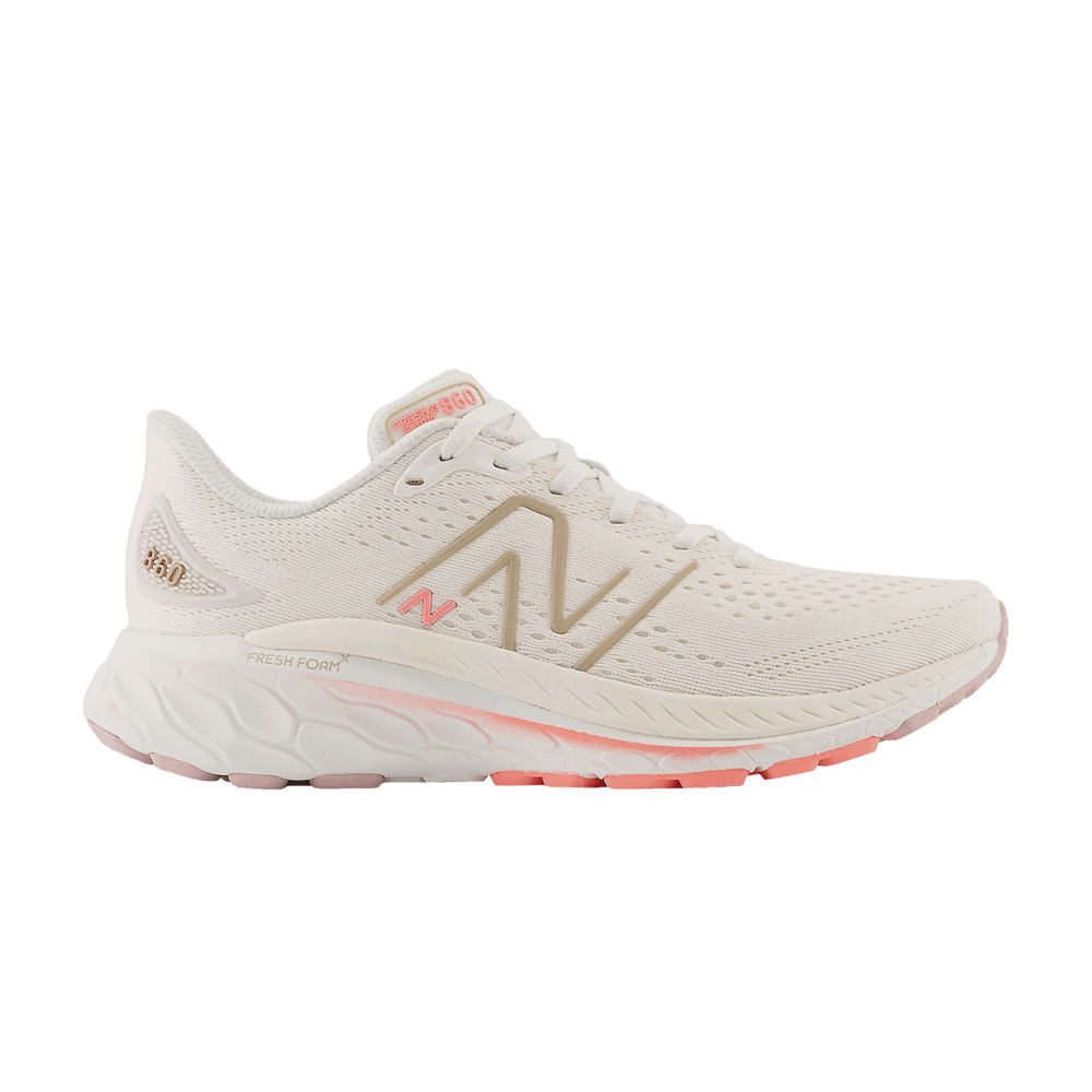 (Women) New Balance Fresh Foam X 860v13 2E Wide 'White Gold Grapefruit' W860L13-2E