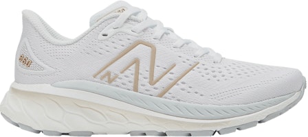 (Women) New Balance Fresh Foam X 860v13 2E Wide 'White Light Gold Metallic' W860W13-2E (Women) New Balance Fresh Foam X 860v13 2E Wide 'White Light Gold Metallic' W860W13-2E