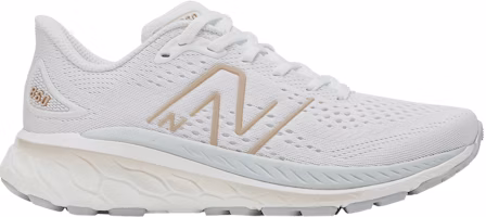 (Women) New Balance Fresh Foam X 860v13 'White Light Gold Metallic' W860W13 (Women) New Balance Fresh Foam X 860v13 'White Light Gold Metallic' W860W13