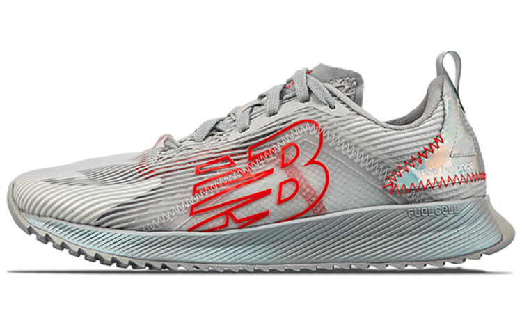 (Women) New Balance FuelCell Echolucent EnergyStreak Grey/Red WFCELRS